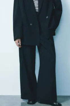 Fashion PANTALÓN FRANELA RAYA DIPLOMÁTICA Mujer Pantalones