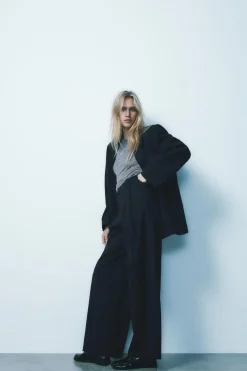 Fashion PANTALÓN FRANELA RAYA DIPLOMÁTICA Mujer Pantalones