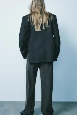 Hot PANTALÓN FRANELA RAYAS CORDÓN Mujer Pantalones