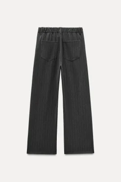 Hot PANTALÓN FRANELA RAYAS CORDÓN Mujer Pantalones