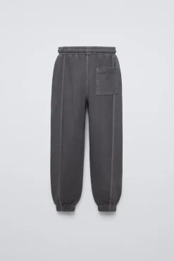 Niños ZARA 6 - 14 Años·Pantalones|6 - 14 Años·Deporte / Chándal<PANTALÓN GARMENT DYE BORDADO