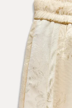 Discount PANTALÓN JACQUARD FLORES Mujer Pantalones