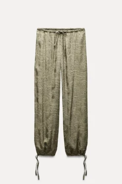 Clearance PANTALÓN JACQUARD LAZADAS ZW COLLECTION Mujer Pantalones