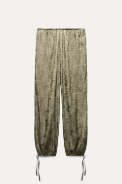 Clearance PANTALÓN JACQUARD LAZADAS ZW COLLECTION Mujer Pantalones