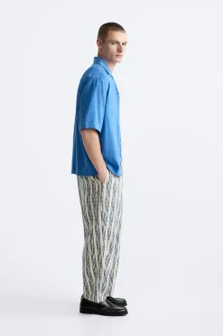 Sale PANTALÓN JACQUARD RAYAS Hombre Pantalones