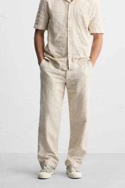 Clearance PANTALÓN JACQUARD RAYAS Hombre Pantalones