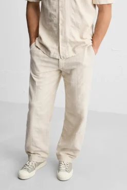 Clearance PANTALÓN JACQUARD RAYAS Hombre Pantalones