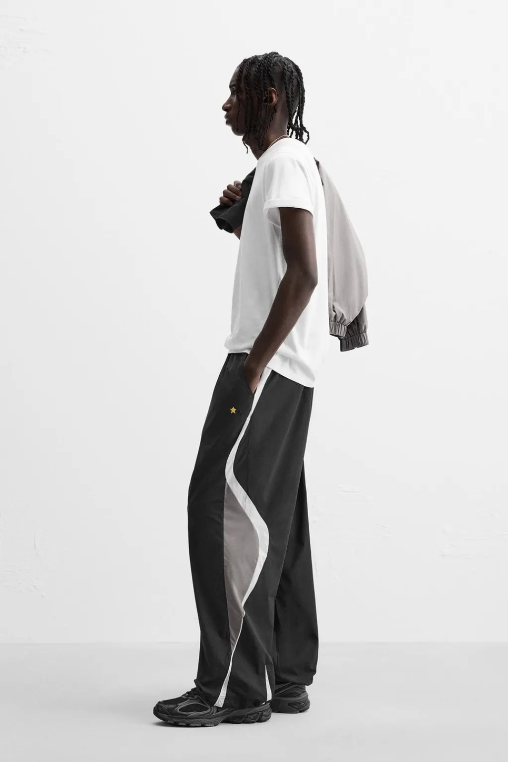 Hot PANTALÓN JOGGER COLOR BLOCK Hombre Pantalones