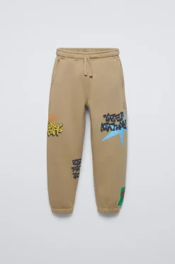 Niños ZARA 6 - 14 Años·Pantalones|6 - 14 Años·Total Look<PANTALÓN JOGGER GRAFFITI