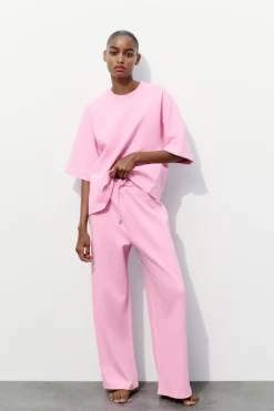 Outlet PANTALÓN JOGGER INTERLOCK Mujer Pantalones|Cárdigan / Jerséis