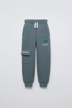 Niños ZARA 6 - 14 Años·Pantalones|6 - 14 Años·Total Look<PANTALÓN JOGGER MINECRAFT © MOJANG AB. ™