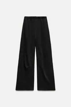 Fashion PANTALÓN JOGGER PALAZZO EFECTO LAVADO Mujer Pantalones|Sudaderas / Joggers