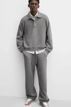 Hot PANTALÓN JOGGER PUNTO COSTURAS IRREGULARES Hombre Pantalones