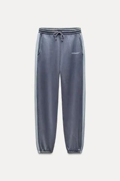 Online PANTALÓN JOGGER TEXTO BANDA Mujer Pantalones|Sudaderas / Joggers