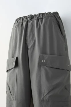 Niños ZARA 6 - 14 Años·Pantalones<PANTALÓN JOGGER TÉNICO BOLSILLOS