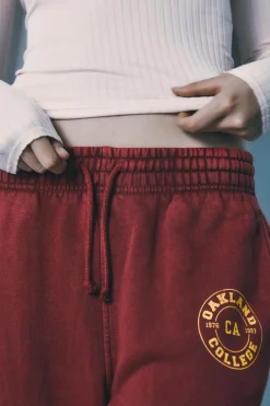 Best PANTALÓN JOGGER VARSITY EFECTO LAVADO Mujer Pantalones|Sudaderas / Joggers