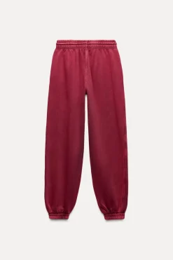 Best PANTALÓN JOGGER VARSITY EFECTO LAVADO Mujer Pantalones|Sudaderas / Joggers