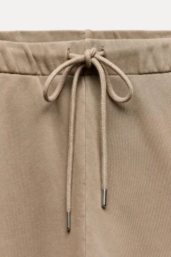 Online PANTALÓN LAVADO FELPA WIDE LEG Mujer Pantalones|Sudaderas / Joggers