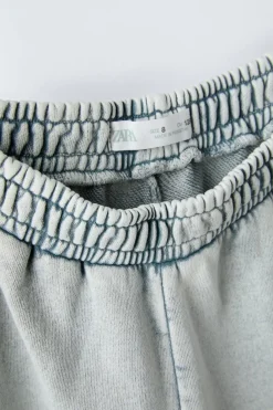 Niños ZARA 6 - 14 Años·Pantalones|6 - 14 Años·Deporte / Jogging<PANTALÓN LAVADO TEXTO