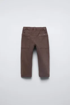 Niños ZARA 1½ - 6 Años·Pantalones|1½ - 6 Años·Pantalones / Leggings<PANTALÓN LONETA LAVADO