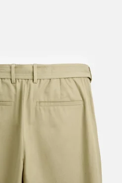 Clearance PANTALÓN LYOCELL - ALGODÓN CINTURÓN Hombre Pantalones