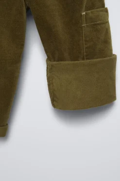 Niños ZARA 1½ - 6 Años·Pantalones|1½ - 6 Años·Pantalones / Leggings<PANTALÓN MICROPANA CARGO FORRADO