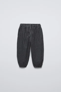 Niños ZARA 1½ - 6 Años·Pantalones / Leggings|6 - 18 Meses·Pantalones / Leggings<PANTALÓN MICROPANA FORRADO CUADROS