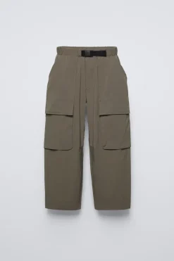 Niños ZARA 6 - 14 Años·Pantalones|6 - 14 Años·Deporte / Chándal<PANTALÓN NYLON FORRADO