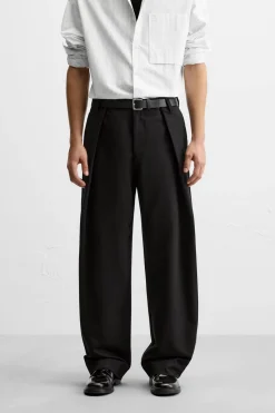 Sale PANTALÓN OVERSIZE FIT PLIEGUES Hombre Pantalones