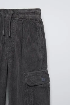 Niños ZARA 6 - 14 Años·Pantalones<PANTALÓN PANA CARGO