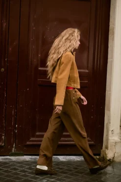 Discount PANTALÓN PANA CORDONES Mujer Pantalones