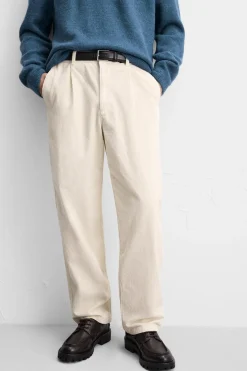 Outlet PANTALÓN PANA PLIEGUES Hombre Pantalones