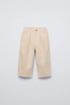 Niños ZARA 1½ - 6 Años·Pantalones|1½ - 6 Años·Pantalones / Leggings<PANTALÓN PANA PLIEGUES