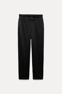 New PANTALÓN PAPERBAG CINTURA ELÁSTICA Mujer Pantalones