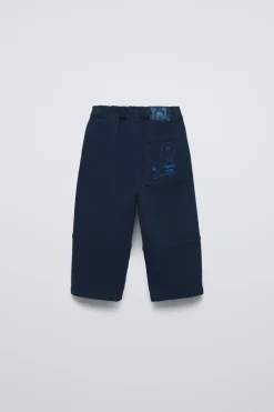 Niños ZARA 1½ - 6 Años·Pantalones|1½ - 6 Años·Pantalones / Leggings<PANTALÓN PESPUNTES SNOOPY PEANUTS™