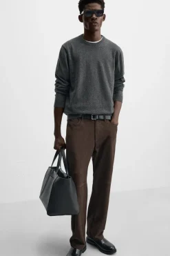 Hot PANTALÓN PIEL ANTE Hombre Pantalones