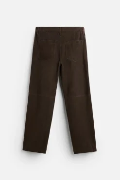 Hot PANTALÓN PIEL ANTE Hombre Pantalones