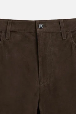 Hot PANTALÓN PIEL ANTE Hombre Pantalones