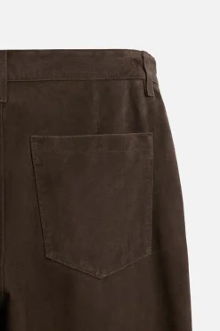 Hot PANTALÓN PIEL ANTE Hombre Pantalones