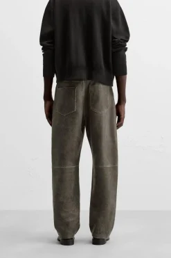 Outlet PANTALÓN PIEL EFECTO LAVADO Hombre Piel|Pantalones