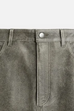 Outlet PANTALÓN PIEL EFECTO LAVADO Hombre Piel|Pantalones