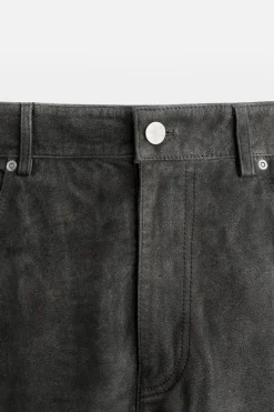 Discount PANTALÓN PIEL EFECTO VINTAGE Hombre Pantalones