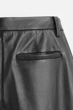 New PANTALÓN PIEL PLIEGUES Hombre Pantalones