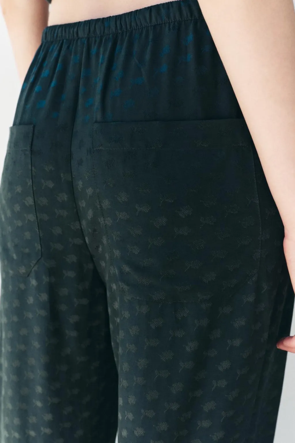 Sale PANTALÓN PIJAMERO JACQUARD ZW COLLECTION Mujer Pantalones