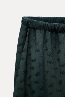 Sale PANTALÓN PIJAMERO JACQUARD ZW COLLECTION Mujer Pantalones