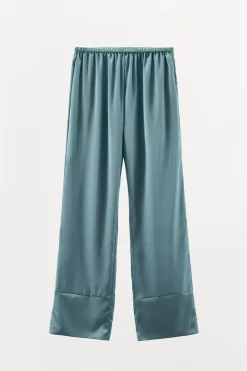 Clearance PANTALÓN PIJAMERO SATINADO Mujer Pantalones
