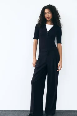 Sale PANTALÓN PINZAS Mujer Pantalones