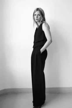 New PANTALÓN PINZAS BOLSILLOS Mujer Pantalones