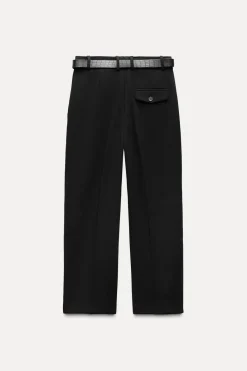 Discount PANTALÓN PINZAS CINTURÓN Mujer Pantalones