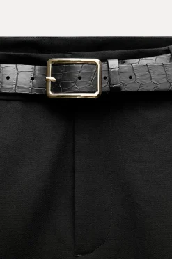 Discount PANTALÓN PINZAS CINTURÓN Mujer Pantalones